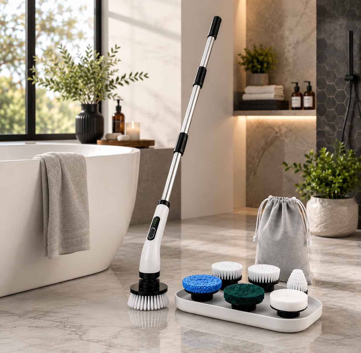 ScrubEase™ | Cordless Spin Scrubber